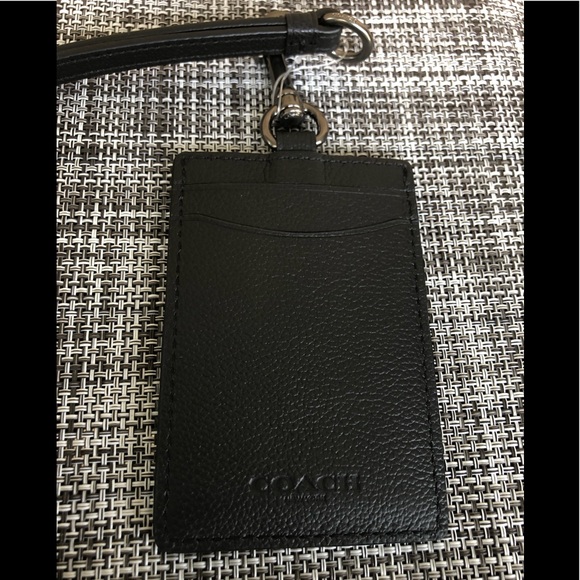 NWT Authentic Coach Sport Calf Leather ID Lanyard - Picture 2 of 5